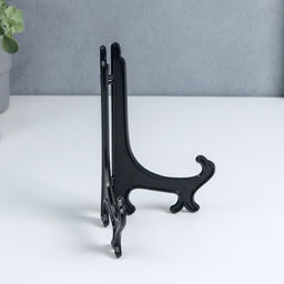 Цена за 10 шт. Подставка для тарелок, чёрная, 15×10 см