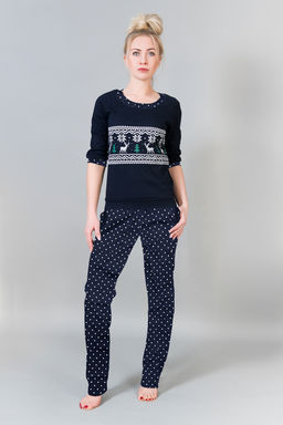 Женский домашний костюм с брюками 21