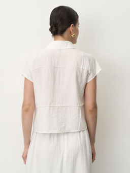 Блуза из вискозы 5011946 белая