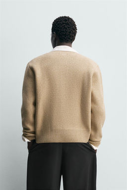 TEXTURED RELAXED FIT CARDIGAN - Zara фото 3