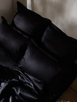 Наволочка SL Home Tencel, 7070+3 см, чёрная, тенсель, эвкалиптовое волокно 100% - Sima-land home фото 5