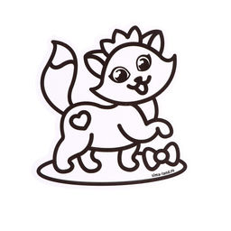 Фреска форменная с блёстками «Кошечка»