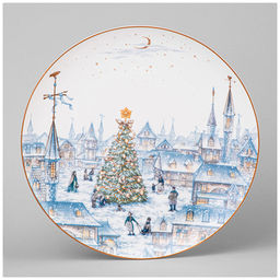Тарелка обеденная Снежная королева 25,5 см 590-630 #НовыйГод /АРТИ-М/