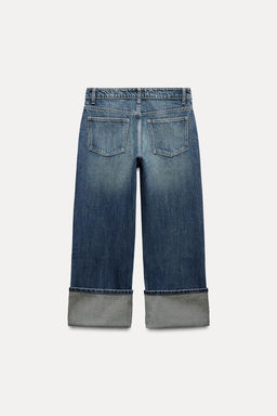 TRF STRAIGHT-LEG MID-RISE JEANS - Zara фото 5