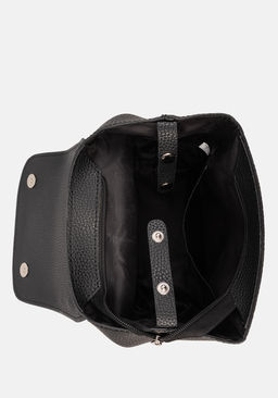 Сумка Модель №1607 | кожзам | зернистая | черный | Р775-1 | 33016 - L-craft фото 4