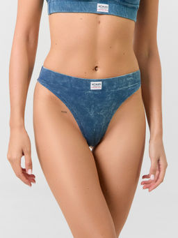 Цена за 2 штуки! Трусы бразилиана женские синий с обработкой эйсид - Mark formelle фото 2