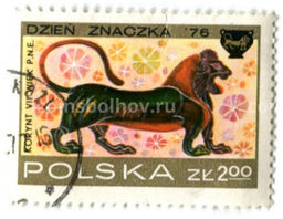 Марка Коринфские вазы-Лев 1976 год Польша