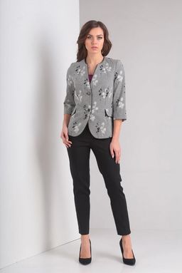 Костюм Gamma & Gracia 257 черный серый черная клетка