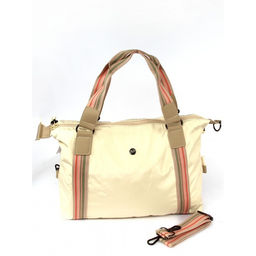 Сумка женская текстиль BoBo-6306, 1отдел, плечевой ремень, молочный 261578 фото 5