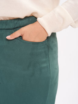 Брюки из эко-замши BB00570GRN45 - Артесса фото 4