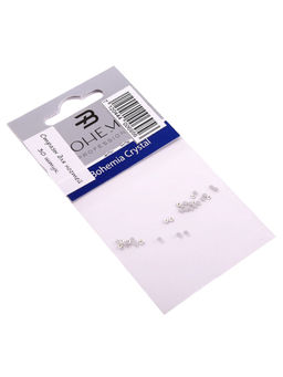 Bohemia Professional Стразы для ногтей, серебристый, 30 шт.