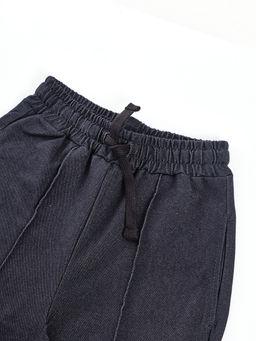 Брюки со стрелками для девочки подросткам 22-2012 синий джинс