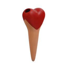 Автополив для комнатных растений «Сердечко», 14×4.6 см, керамика, набор 4 шт., МИКС