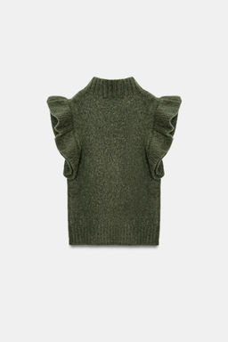 WOOL WAISTCOAT WITH RUFFLES - Zara фото 6