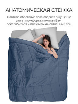 Одеяло Cloud Cool Captains Blue 175х200см всесезонное 200г/м2 ЕС-8033 - Espera фото 3