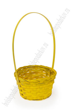Корзина бамбуковая 18*10 см (SF-7966) желтый