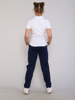 Ладошки / Рубашка-поло Гимназия белый  фото 5