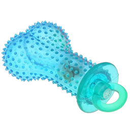 Пэт тойс (Pet toys) Игрушка для собаки Косточка массажная 12х6см h4,3см, ПВХ, с пищалкой, светящаяся, на картоне, прозрачная, цвета в ассортименте: синий, розовый, зеленый, желтый (Китай)