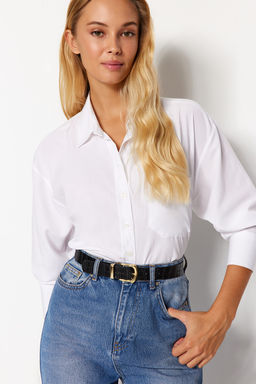 Trendyolmilla Siyah-Taba 2li Paket Croco Deri Gorunumlu Kad?n Kemer TWOAW24KE00030  фото 8