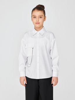 1277 Блузка для девочки длинный рукав