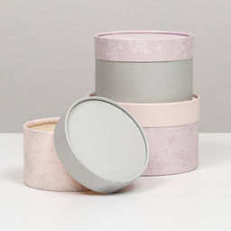 Набор подарочных коробок 3 в 1, завальцованные Пастель, 16?10, 14?9, 13?8.5 см