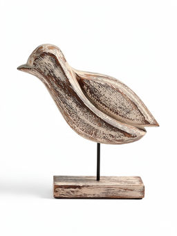 Сувенир интерьерный «Кулик», 25×6×25 см, дерево