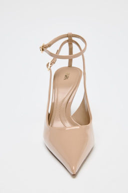 PATENT EFFECT SLINGBACK HIGH HEELS - Zara фото 4