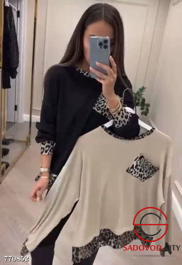 Женская блузка леопард