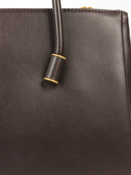 LACCOMA сумка АМ2288-коричневый натуральная кожа хлопок  фото 5