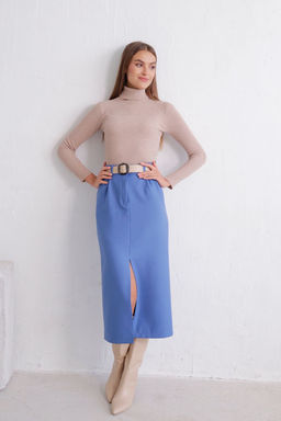11823 Юбка миди-макси голубая - Martichelli фото 6