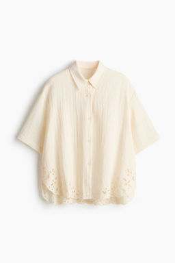 Camisa playera con bordado ingl?s - H&m фото 2