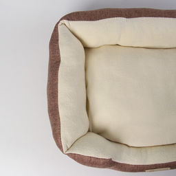 Лежанка для кошек и собак коричневая, 45х35х11 см - Пушистое счастье фото 5