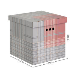 VAL LG-BC-3K Короба картонные, 31.5*31.5*31.5 см, набор 3 шт., LONDON GREY, шт