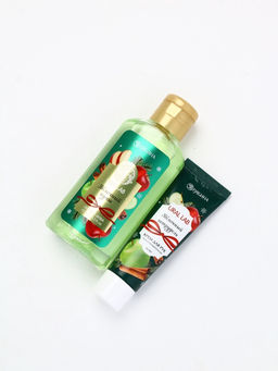 URAL LAB Арома Саунд Набор гель для душа, крем для рук и пилка для ногтей, яблоко