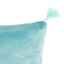 Наволочка декоративная с кисточками Этель цвет голубой, 45х45 см, полиэстер, велюр  фото 7