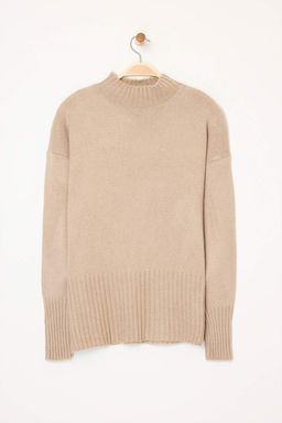 Vizon Genis Kal?p Yumusak Dokulu Basic Triko Kazak TWOAW23KZ00490