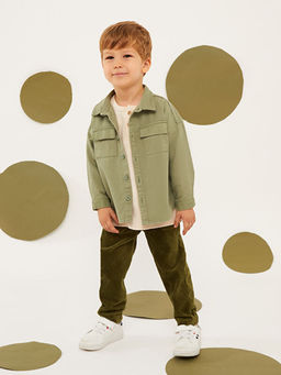 Beli Lastikli Kadife Erkek Bebek E?ofman Alt