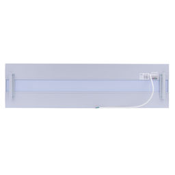 ULO-K16B 2x22W/4000K/L100 5W/RGB IP44 LIGHT GREY Светильник линейный светодиодный подвесной с фоновой подсветкой. Белый свет (4000К). Алюминий. Цвет светло-серый. TM Uniel