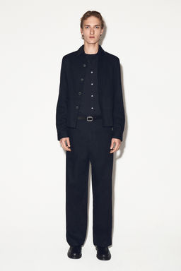 PANTAL?N ALGOD?N Y LINO RELAXED FIT STRAIGHT LEG - H&m фото 8