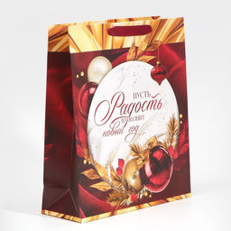 Цена за 2 шт. Пакет подарочный новогодний ламинированный «Радость рядом с тобой», M 26 х 30 х 9 см