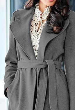 Пальто, серое - Ashley brooke фото 5