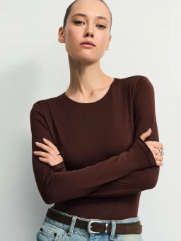 Базовое боди с длинным рукавом / Zarina