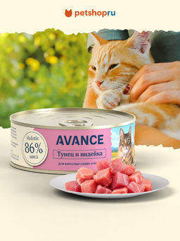 Консервы для котят и кошек с тунцом и индейкой, Natural&Healthy Tuna with Turkey 20рр10