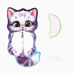 Цена за 2 шт. Ёлочная игрушка новогодняя «Котик», 8,5 х 15,5 см