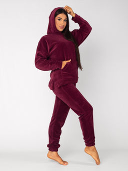 Костюм женский велюровый Аиша бордо - Domtrik Домашний трикотаж фото 6