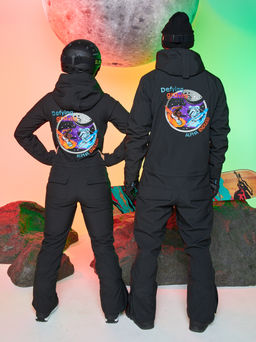 Женский сноубордический горнолыжный комбинезон Alpha Endless Aeternitas 223/2305 BLK - Черный  фото 9