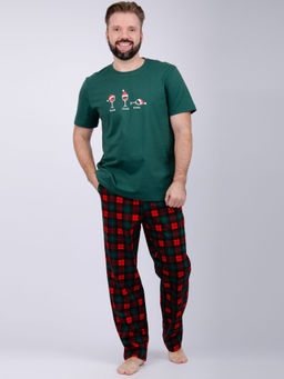 Пижама Дилан, трикотаж - Малина фото 5