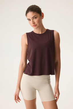 Camiseta de deporte boxy sin mangas con DryMove - H&m фото 5