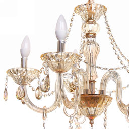 Люстра подвесная в стиле барокко "Armonia" 5*40Вт 25-S9006 со стеклянными основаниями