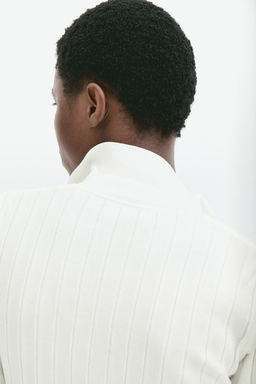 Top en punto de canale con cuello camisero - H&m фото 4